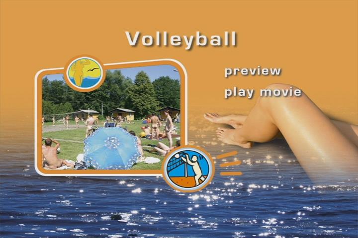 Nudism and sport - outdoor volleyball